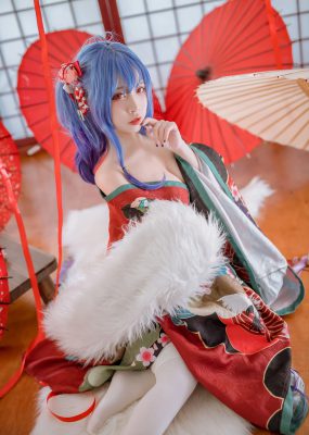 人气Coser二佐Nisa – 碧蓝 圣路易斯和服