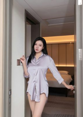 秀人网 No.7376 安然anran 浅色薄纱内衣性感写真