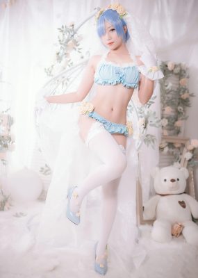 网红COS Money冷冷 – 蕾姆