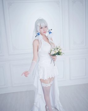 网红COS 穆零Mu0 – 光辉婚纱