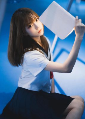 网红COS Kitaro_绮太郎 – 十分之七的蓝